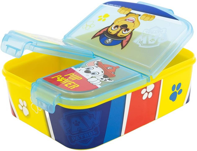 Pojemnik na lunch Euromic Paw Patrol z trzema przegródkami 20 x 17 x 7 cm (8412497746200)