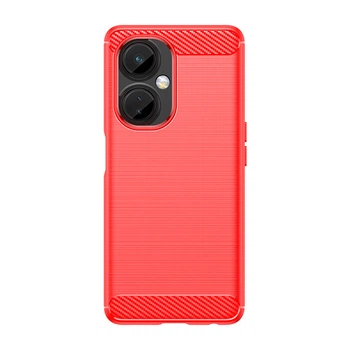 Чохол Lenuo Carbon Fiber для OnePlus Nord CE 3 Lite 5G Red