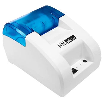 Bluetooth чековый принтер POS Vector POS-58B белый на 58 мм для беспроводной печати с планшета Android (USB, Bluetooth)