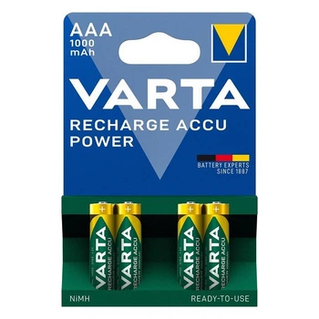Аккумуляторные батарейки AAA VARTA ACCU AAA 1000mAh BLI 4 шт (TBiz14872)