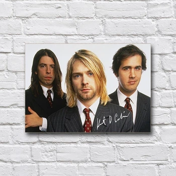 Дерев’яний постер «Курт Кобейн і гурт Nirvana» 210х297 мм