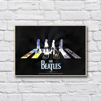 Дерев’яний постер «The Beatles» 210х297 мм