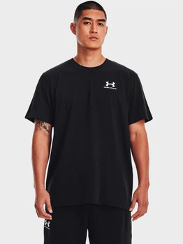 Футболка мужская Under Armour Ua M Logo Emb Heavyweight Ss 1373997-001 XL Черная (195253791642)