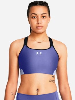 Спортивний топ для фітнесу жіночий Under Armour UA HeatGear High 1379195-561 XS Синій (196885760853)