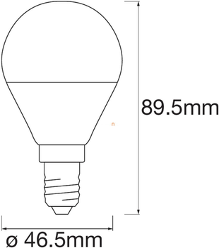 Lampa LED LEDVANCE CLASSIC P40 SMART+ RGBW 5W E14 Dim (4058075485631)