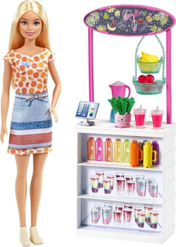 Лялька з аксесуарами Mattel Barbie Smoothie Bar з аксесуарами (0887961908954)