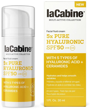 Крем для обличчя La Cabine 5x Pure Hyaluronic Facial Fluid Cream Spf50 30 мл (8435534410360)