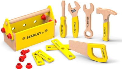 Zestaw narzędzi Stanley Jr Wooden Toolbox & Hand tools (7290115144215)