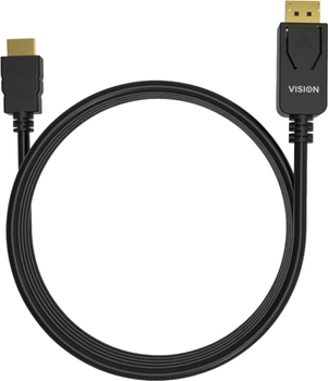 Adapter Vision DisplayPort - HDMI 2 m Black (TC 2MDPHDMI/BL)