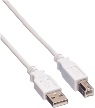 Kabel Value USB Type-A - USB Type-B 0.8 m White (11.99.8809)