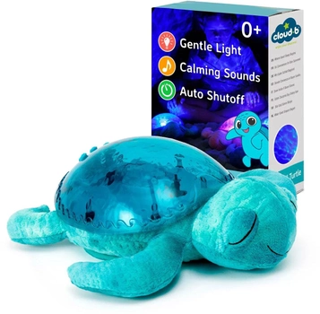 Zabawka z lampką nocną Cloud B Tranquil Turtle Aqua (0872354008236)