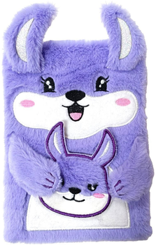 Pamiętnik na kłódkę Tinka Plush Diary Purple (7073334001435)