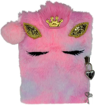 Щоденник на замку Tinka Plush Diary with Lock Horse Crown (7036578021287)