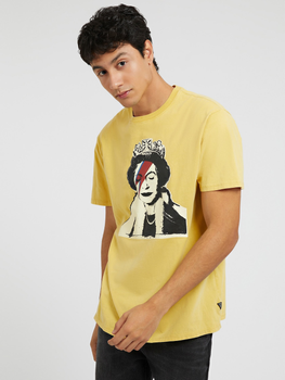 Koszulka męska Guess M3RI1UKBDL0-F238 XL Żółta (7621701061935)