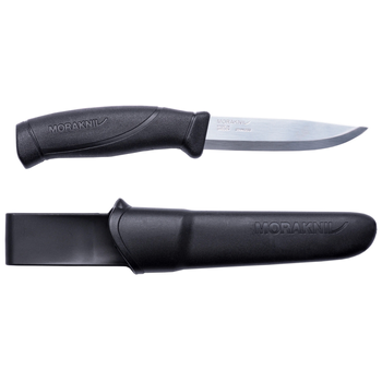 Туристический нож с чехлом Morakniv Companion (S) Black Нержавеющая сталь (12141)