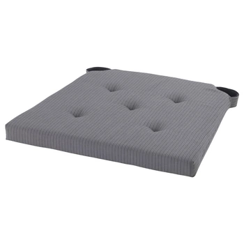 Подушка на стілець IKEA ЮСТИНА, сірий, 42, 35x40x4 см, 601.750.06