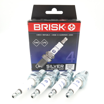 Свечи BRISK Silver LR15YS (ГБО) Lanos, ВАЗ, ЗАЗ, Сенс, Nexia, Aveo, Matiz, Таврия (ключ 21)