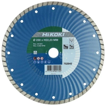 ​Алмазный отрезной диск 125х22,2х6 Turbo Premium по бетону HiKOKI 752842
