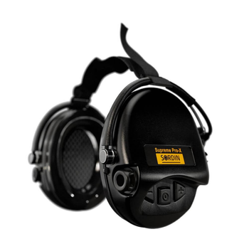 Активні захисні навушники Sordin Supreme Pro-X Neckband 76302-X-02-S із заднім тримачем під шолом (76302-X-02-S)