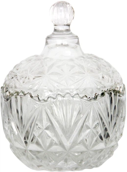 Сахарница стеклянная Crystal Vulcan 16х19 см (JXE-19) (83000019_JXE-19)