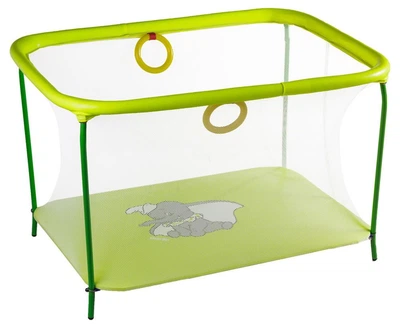 Манеж детский игровой KinderBox люкс Желтый слоник с мелкой сеткой (R 009674)