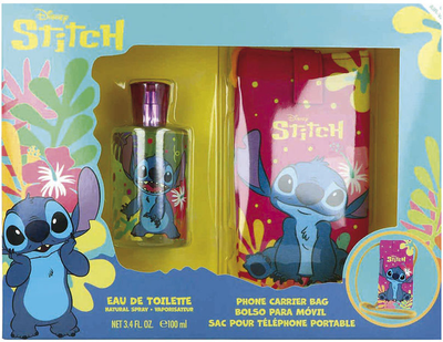 Zestaw dla dzieci Disney Stitch woda toaletowa 100 ml + torebka na telefon (8411114093352) 