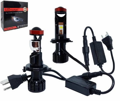 Комплект Mini лінз LED Світлодіодні Міні лінзи H4 6000K 30000Lm 100W 12V (01874)