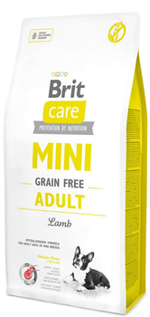 Сухий корм для собак мініатюрних порід Brit Care Mini Grain-Free Adult Lamb 7 кг (8595602520121)