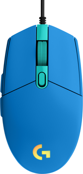 Mysz Logitech G203 Lightsync USB niebieska (910-005798)