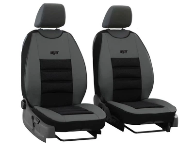 Накидки чехлы на передние сиденья Citroen Jumpy 1995-2007 Pok-ter PsT комбинированные с серой вставкой