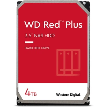 Жорсткий диск WD 4TB 3.5' 5400 256MB SATA Red Plus NAS (WD40EFPX)