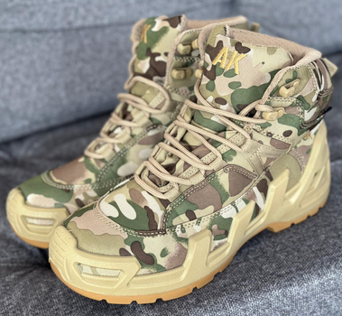 Тактичні чоловічі берці AK демісезонні військові берці Tactic армійські черевики Waterproof Мультикам 43 розмір