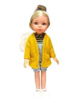 Кукла Little Milly, в горчичной кофточке, в коробке