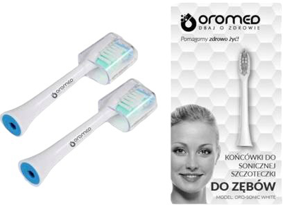 Насадки для електричної зубної щітки Oromed Oro-Sonic White 2 шт (ORO-SONIC WHITE)