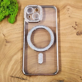 Чехол Hoco Diamond case with MagSafe для iPhone 13 Gold