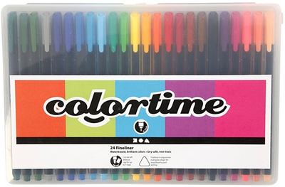 Маркери Colortime Fineliner 24 шт (5712854093156)