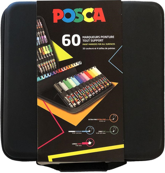 Набір маркерів Posca Suitcase 60 шт (3296280038810)