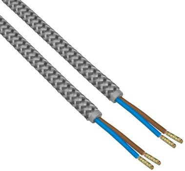 Електричний кабель в оплітці DPM 1.8 м сіро-білий (DIC0518)