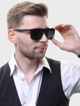 Солнцезащитные очки мужские Grey WOLF GW5007 Черные (MER121006)