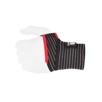 Кісткові бинти Power System PS-6000 Elastic Wrist Support Black/Red (пара)