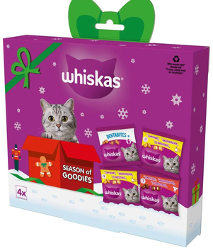 Zestaw świąteczny dla kotów Whiskas mix smaków 117 g (4008429152641)