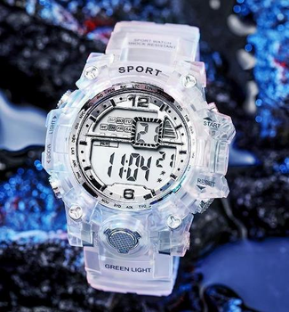 Наручные часы Мужской/Женский Sport прозрачный transparent FF-2014