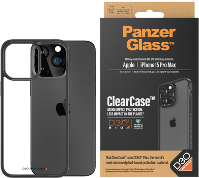 Чохол PanzerGlass ClearCase with D3O для Apple iPhone 15 Pro Max (5711724011795)