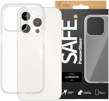 Чохол PanzerGlass Safe TPU Case для Apple iPhone 15 Pro (SAFE95539)