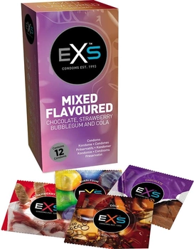 Prezerwatywy EXS Mixed Flavoured Condoms smakowe 12 szt (5027701000424)