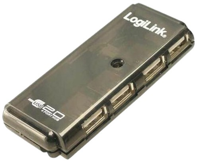 USB-хаб LogiLink USB 2.0 Type-A 4-портовий Grey (UH0001A)