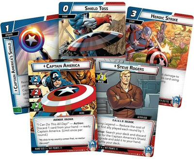 Доповнення до гри Fantasy Flight Games Marvel Champions Captain America Hero Pack (0841333110505)