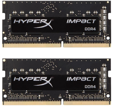 Оперативна пам'ять HyperX SODIMM DDR4-2400 16384MB PC4-19200 (Kit of 2x8192) Impact Black (HX424S14IB2K2/16)