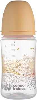 Антиколікова пляшечка Canpol Babies Easystart Mountains із широким горлишком 240 мл Бежева (35/243_bei)