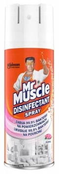 Spray Mr Muscle Floral do dezynfekcji oraz eliminacji nieprzyjemnych zapachów w powietrzu 400 ml (5000204211375)